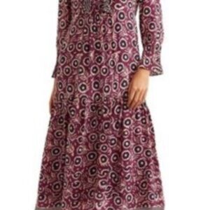 Sea New York Long Sleeve Dress in Purple and Black